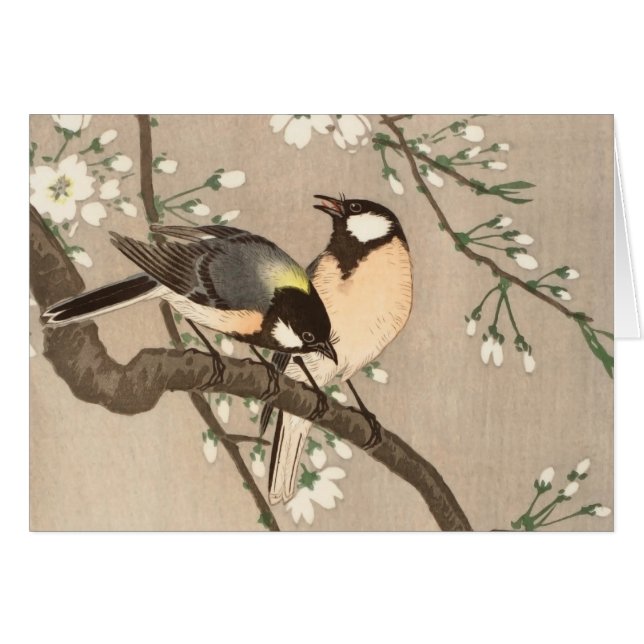 Japanese Asian Koson Bird Chickadee Songbird (Front Horizontal)