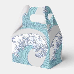Japanese Asian Surf Wave Art Ocean Art Favour Box