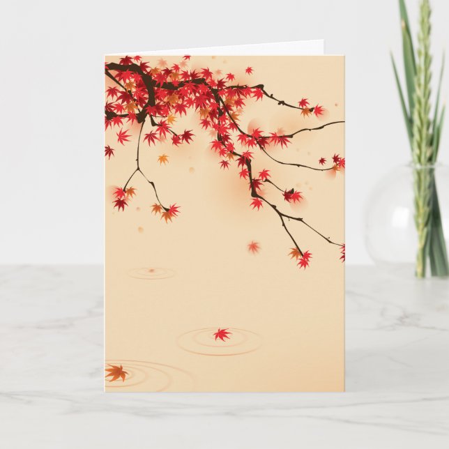 Japanese Autumn Art Card (Front)