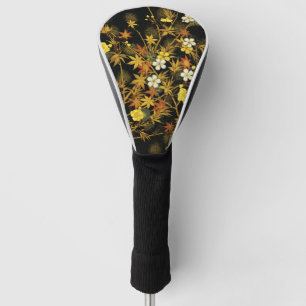 Japanese Autumn Leaves Antique Botanical Golf Head Cover