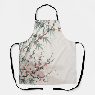 Japanese Bamboo Plum Blossom Ink Apron