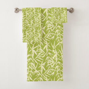 Japanese Bamboo Watercolor Bath Towel Set