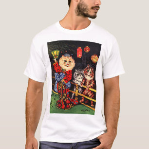 Japanese Beauty Cat by Louis Wain T-Shirt