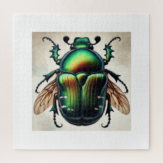 Japanese beetle 260824IREF230 - Watercolor Jigsaw Puzzle (Vertical)
