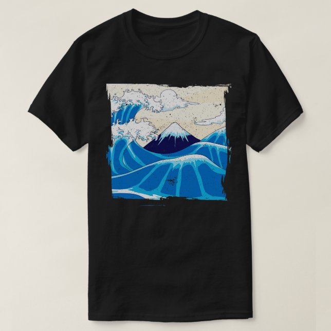 Japanese Big Wave Japan T-Shirt (Design Front)