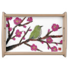 Japanese Bird and Tree Art Serving Tray