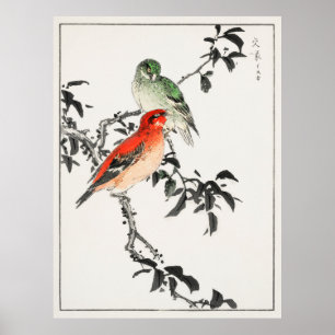 Japanese Birds Poster