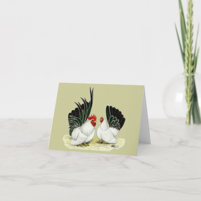 Japanese Blacktail Bantams Card (Front)