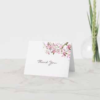 Japanese Blossom Folded Thank You Card