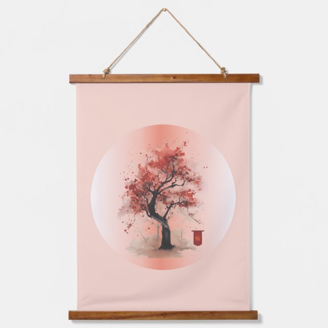Japanese Blossom Hanging Tapestry (Front)