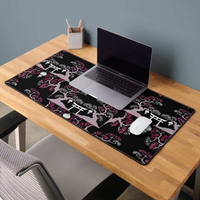 Japanese Blossom Print Home Decor Desk Mat (Office 2)
