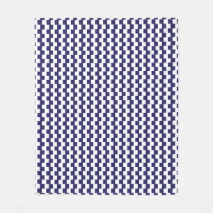 Japanese Blue Fleece Blanket