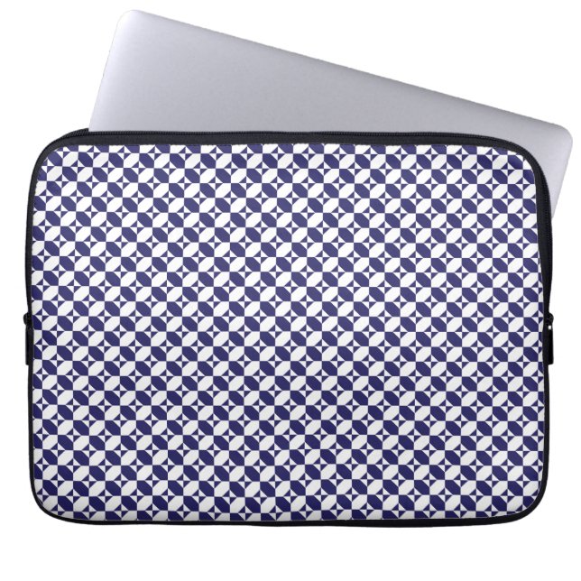 Japanese Blue Laptop Sleeve (Front)
