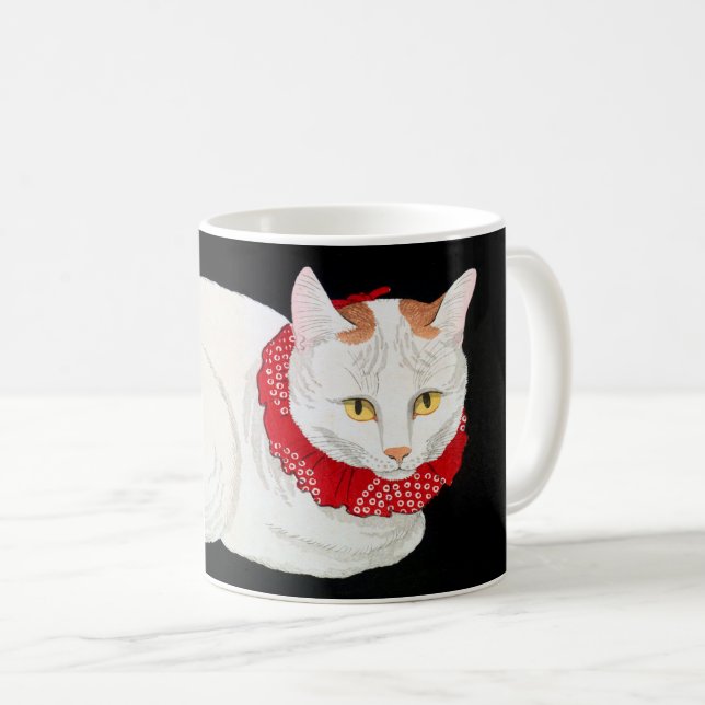 Japanese Bobtail Cat, Shotei Coffee Mug (Front Right)