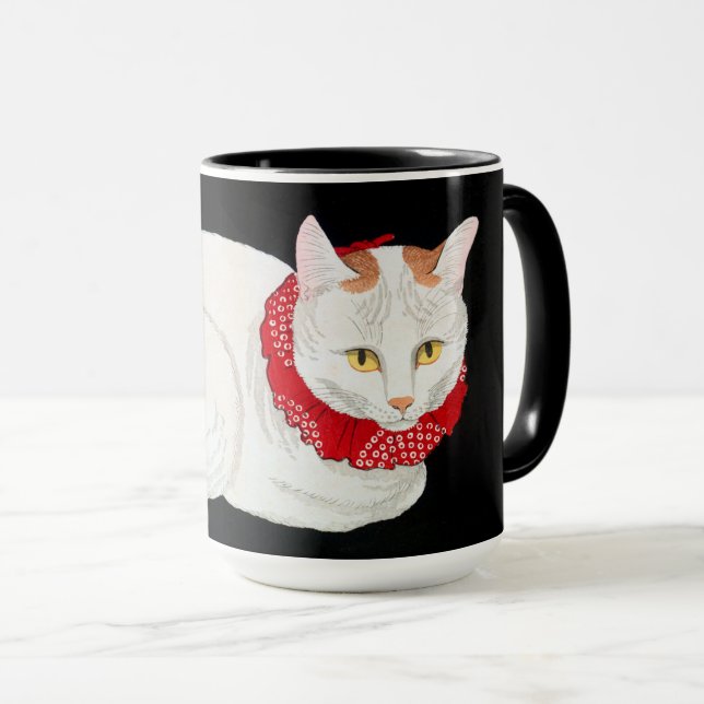 Japanese Bobtail Cat, Shotei Mug (Front Right)