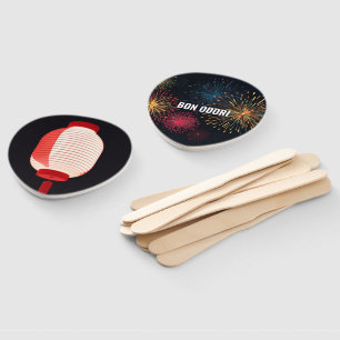 Japanese Bon Odori Festival Fans Customisable
