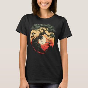 Japanese Bonkei Miniature tree gardening on Bonsai T-Shirt