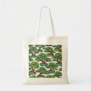 Japanese Bonsai Tree Garden Pattern Tote Bag