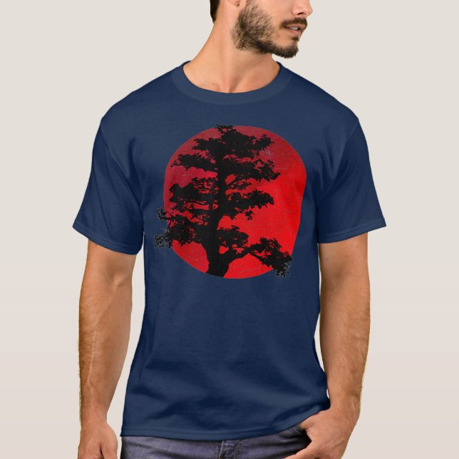 Japanese Bonsai Tree  Japanese Tradition Graphic T-Shirt (Front)