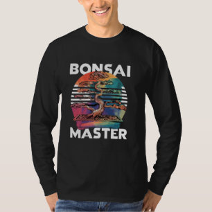 Japanese Bonsai Tree Master Funny Retro Zen Garden T-Shirt