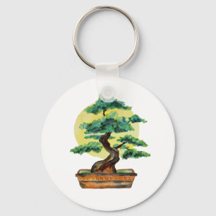 Japanese Bonsai Tree Sunshine Key Ring