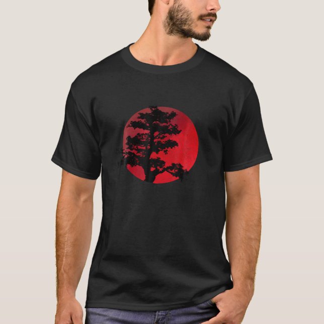Japanese Bonsai Tree T Shirt Japanese Tradition Gr (Front)