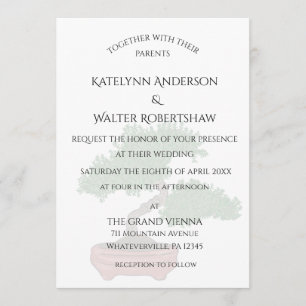 Japanese Bonsai Tree Wedding Invitation