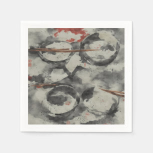 Japanese bowls napkin