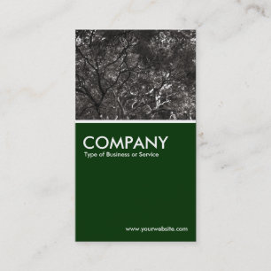 Japanese Branches 01 - Dark Green Business Card
