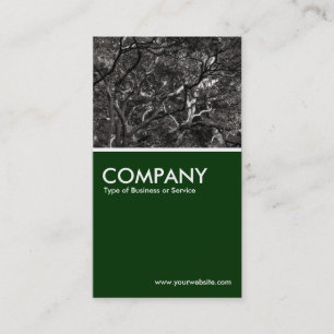 Japanese Branches 03 - Dark Green Business Card