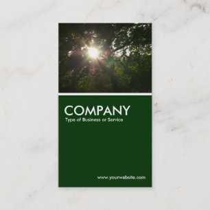 Japanese Branches 07 - Dark Green Business Card