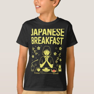 Japanese Breakfast Zen Morning Miso Rice Tea Graph T-Shirt