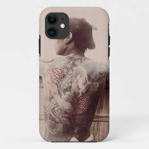 Japanese Bridegroom's Tattoos, c.1880 (photo) iPhone 11 Case