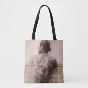 Japanese Bridegroom's Tattoos, c.1880 (photo) Tote Bag