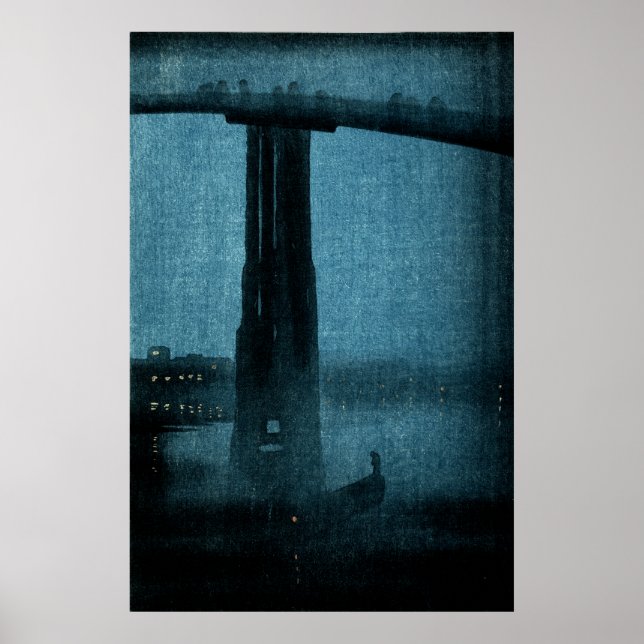 Japanese Bridge at Night no.1 Poster (Front)