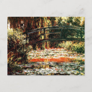 Japanese Bridge by Claude Monet Postcard