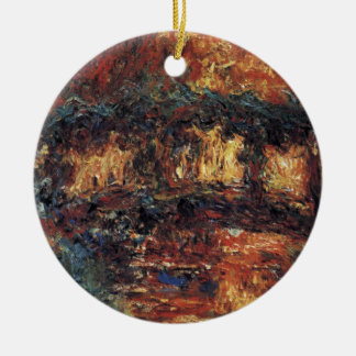 Japanese Bridge by Claude Monet, Vintage Fine Art Ceramic Tree Decoration