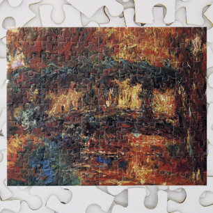 Japanese Bridge by Claude Monet, Vintage Fine Art Jigsaw Puzzle