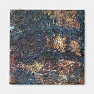 Japanese Bridge by Claude Monet, Vintage Fine Art Magnet