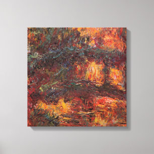 Japanese Bridge - Claude Monet - c1920 Canvas Print