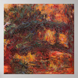 Japanese Bridge - Claude Monet - c1920 Poster