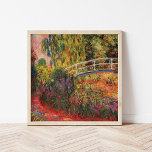 Japanese Bridge | Claude Monet Poster<br><div class="desc">Japanese Bridge, also known as Water-Lily Pond (1900), from a series of oil paintings by French impressionist artist Claude Monet. Monet's Water Lilies series depict the flower garden at his home, and were the main focus of his work over the last 30 years of his life. Use the design tools...</div>
