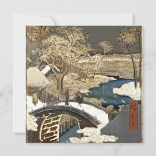 Japanese Bridge in the Snow