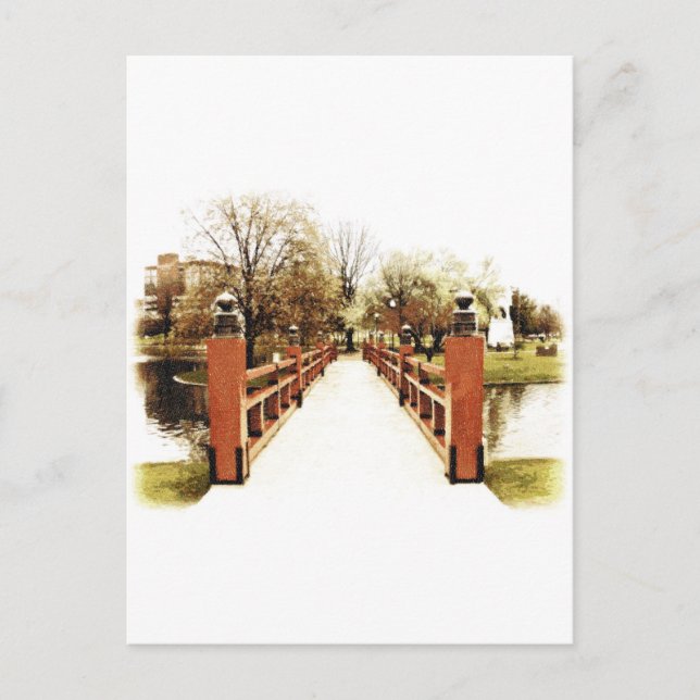 Japanese Bridge of Huntsville, Alabama Postcard (Front)