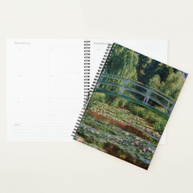 Japanese Bridge over Water Lily Pond by Monet Planner (Display)