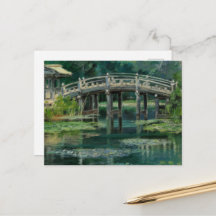 Japanese Bridge Water Lilies Claude Monet Style