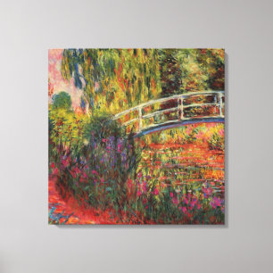Japanese Bridge Water Lily Pond by Claude Monet Canvas Print