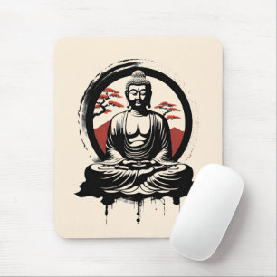 Japanese Buddha Zen Mouse Mat