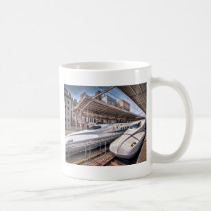 Japanese Bullet Trains at Tokyo Station Coffee Mug