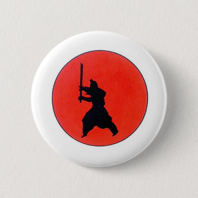 Japanese Bushido 6 Cm Round Badge (Front)